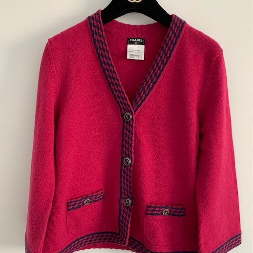 Chanel 100% cashmere 秀款開襟衫-5