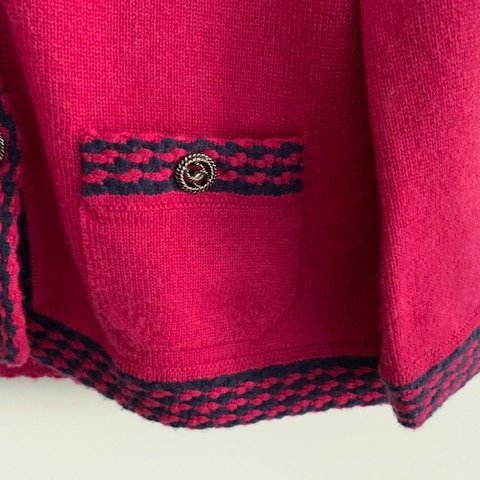 Chanel 100% cashmere 秀款開襟衫-10