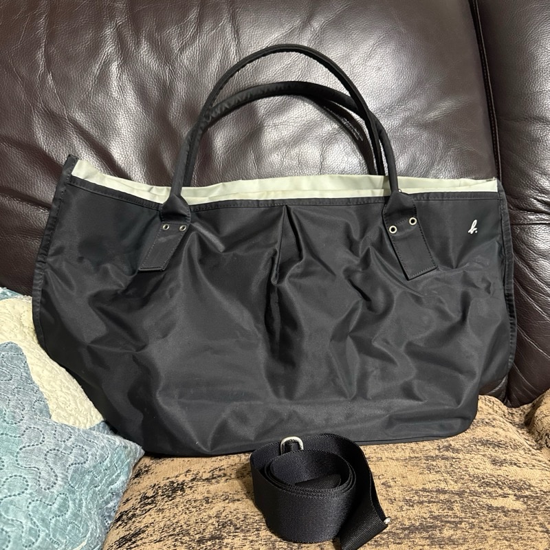 Agnès b.水餃包 帆布包 媽媽包-0