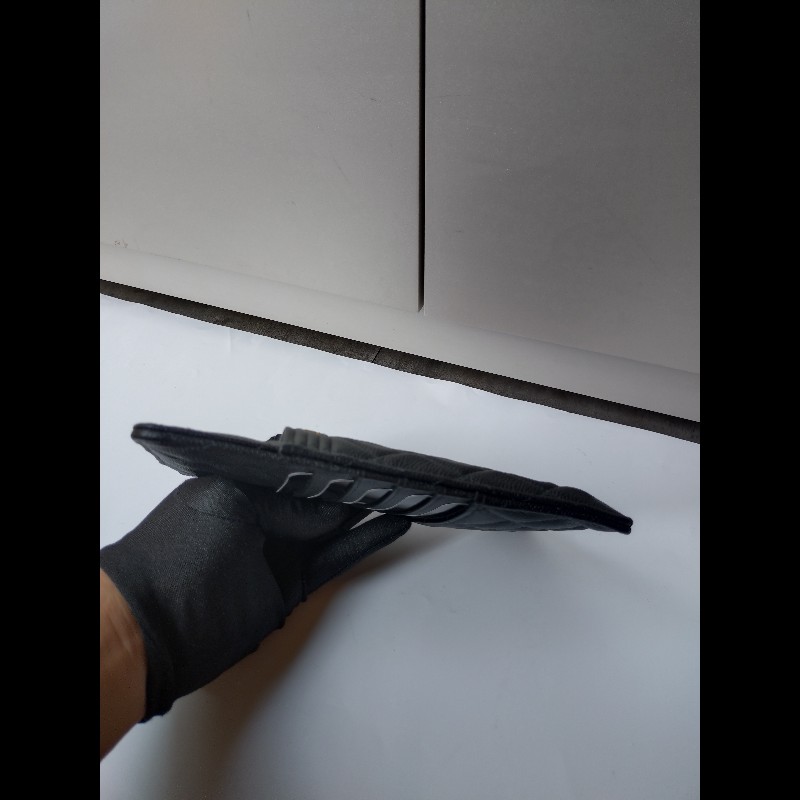 Chanel 黑荔枝皮Boy 系列扁長夾-6