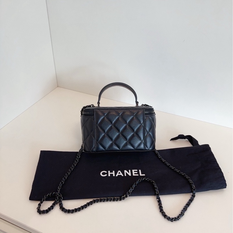 ✨Chanel so black化妝包 晶片款🖤-3