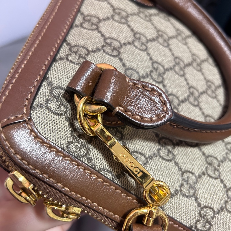 Gucci Horsebit 1955 Mini Top Handle 焦糖棕-6