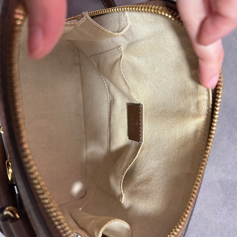 Gucci Horsebit 1955 Mini Top Handle 焦糖棕-9