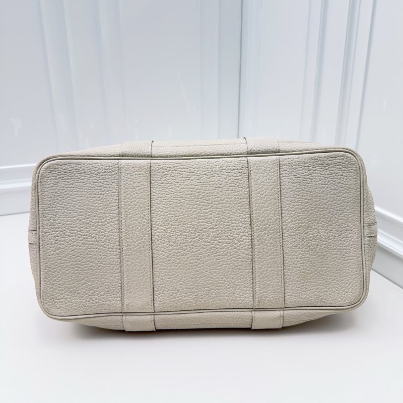 Hermes愛馬仕 Garden Party花園包 C刻 冰川白 手提包-4