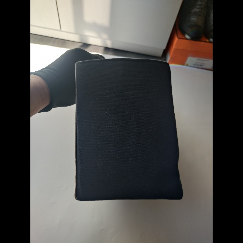 Chanel 銀鍊藍布銀白雙C5號托特包-12