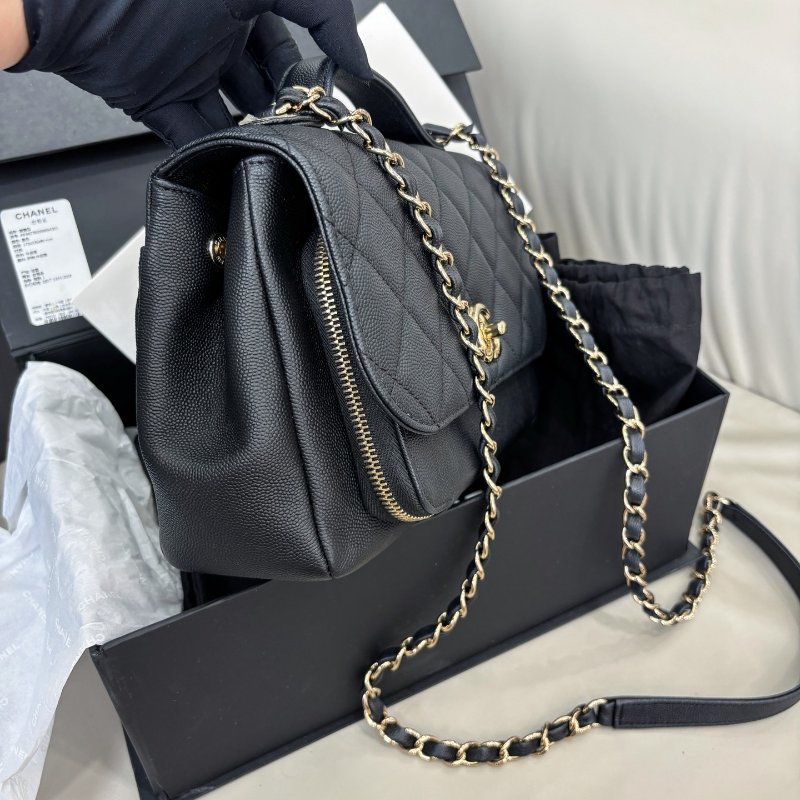 閒置新 香奈兒/Chanel 黑金Affinity郵差包-2
