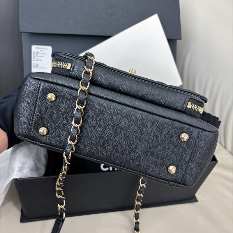 閒置新 香奈兒/Chanel 黑金Affinity郵差包-5