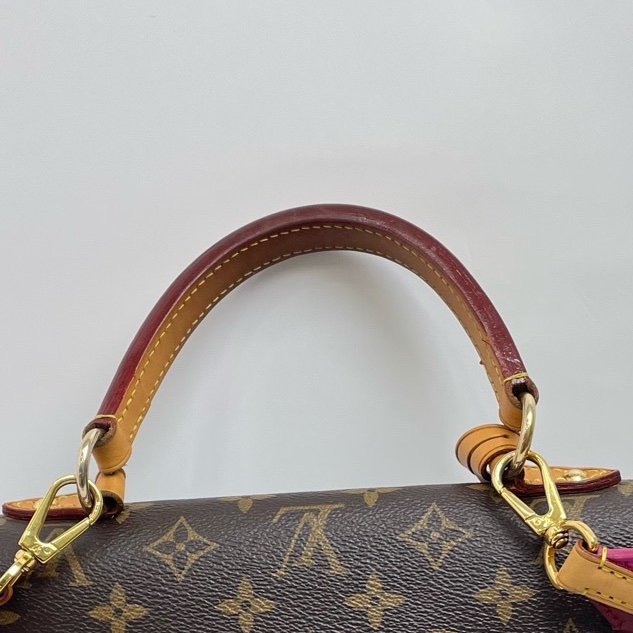 Lv/路易威登   經典老花cluny克魯尼 粉拼肩帶  尺寸：25*20*10-6