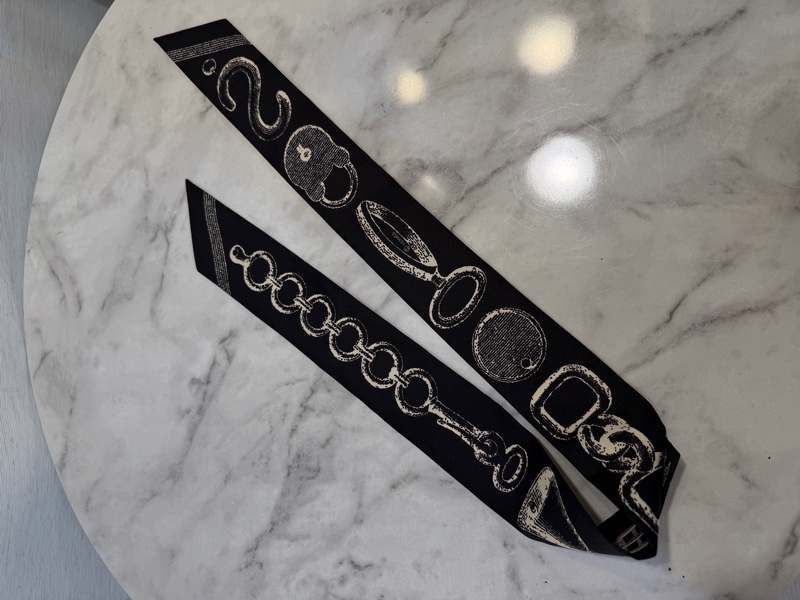 Hermes 黑底皮帶圖案Bride a Bloc Twilly-8
