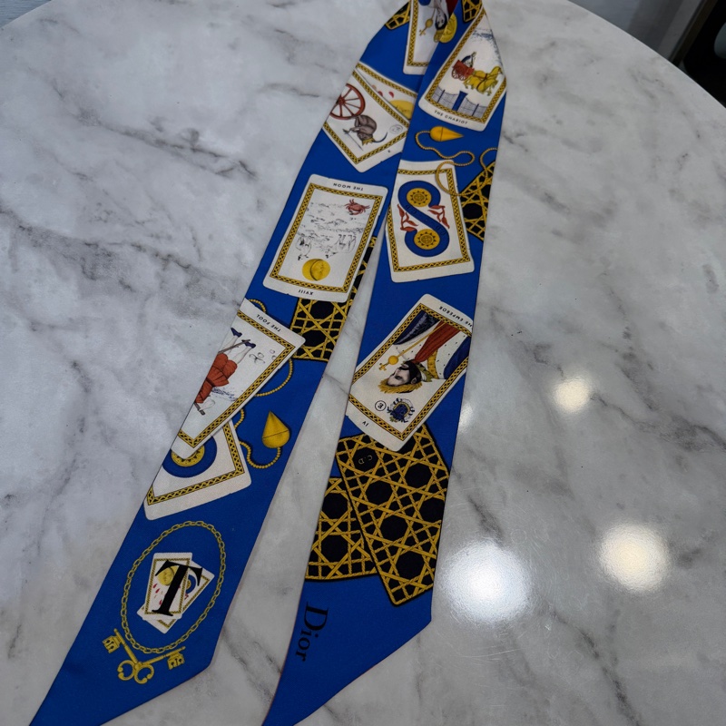 Dior 寶藍底塔羅牌Twilly-0