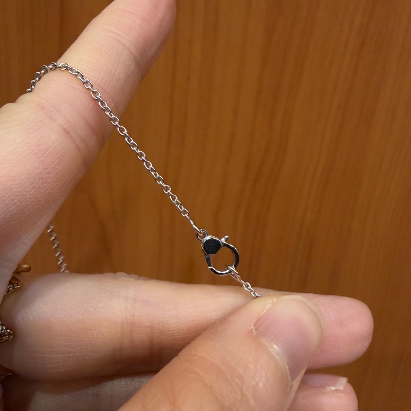 Hermes 白K金滿鑽Fintsse項鍊-4