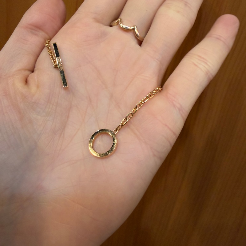 Hermes 750玫瑰金滿鑽豬鼻手鍊-6