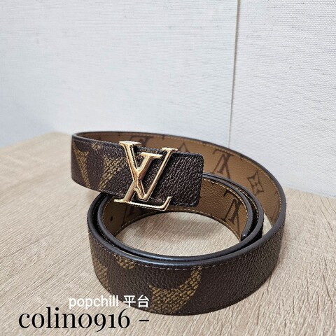 [ 時尚好物🫶 ] LV雙色金釦Iconic雙面用皮帶