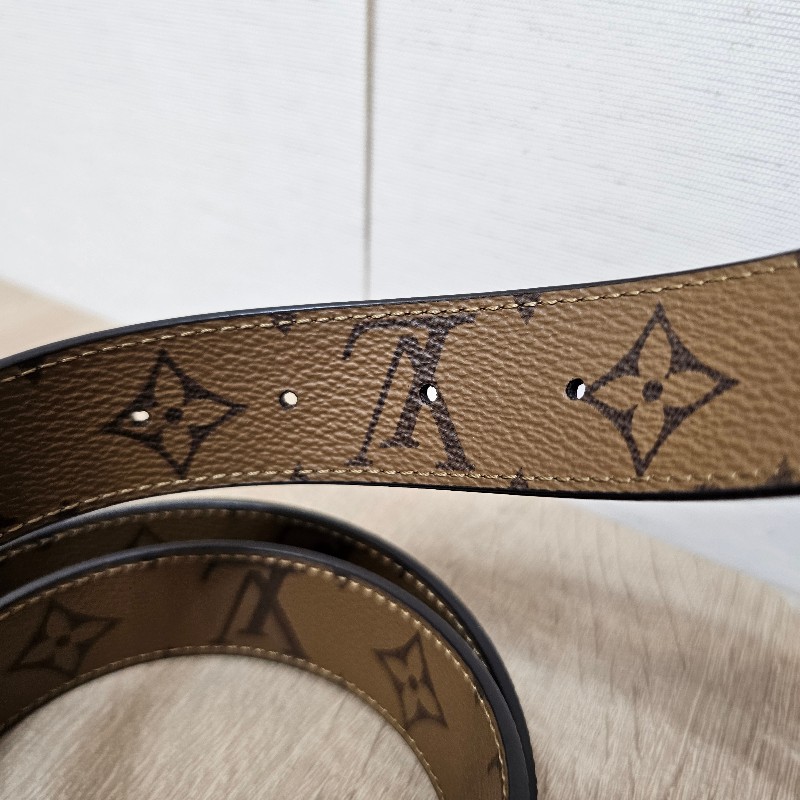 [ 時尚好物🫶 ] LV雙色金釦Iconic雙面用皮帶-7