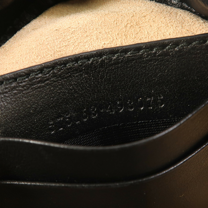 GUCCI 牛皮皮革GG Marmont Mini Bucket金扣鏈帶肩背袋-6