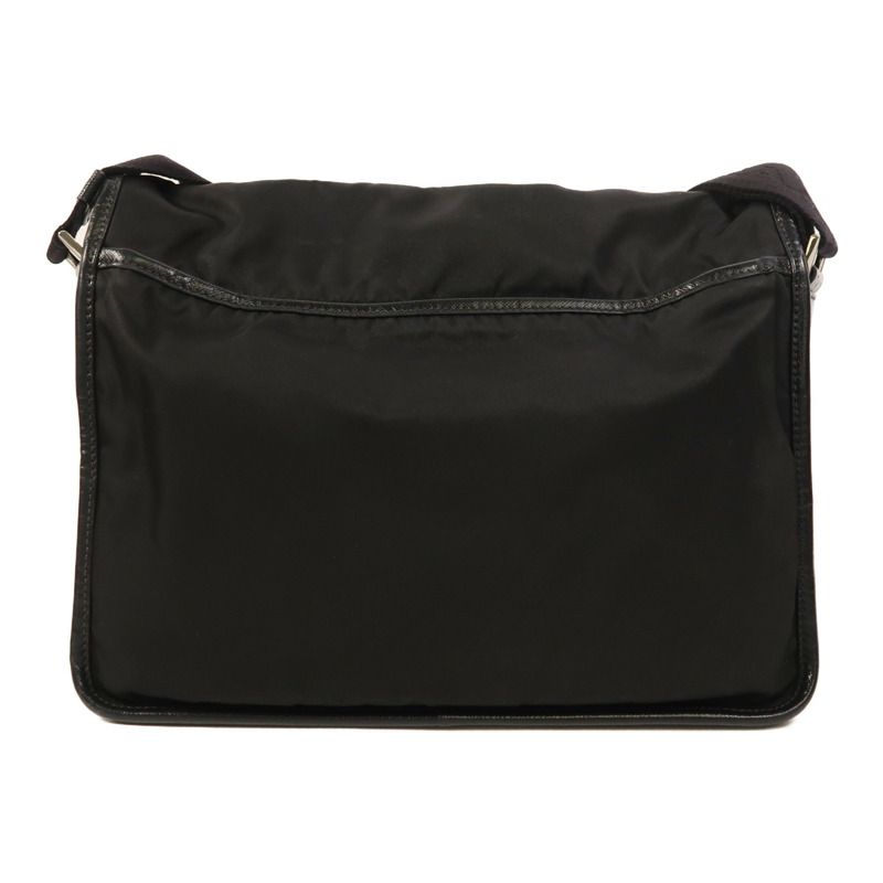 PRADA 尼龍Messenger Bag銀扣肩背袋-1