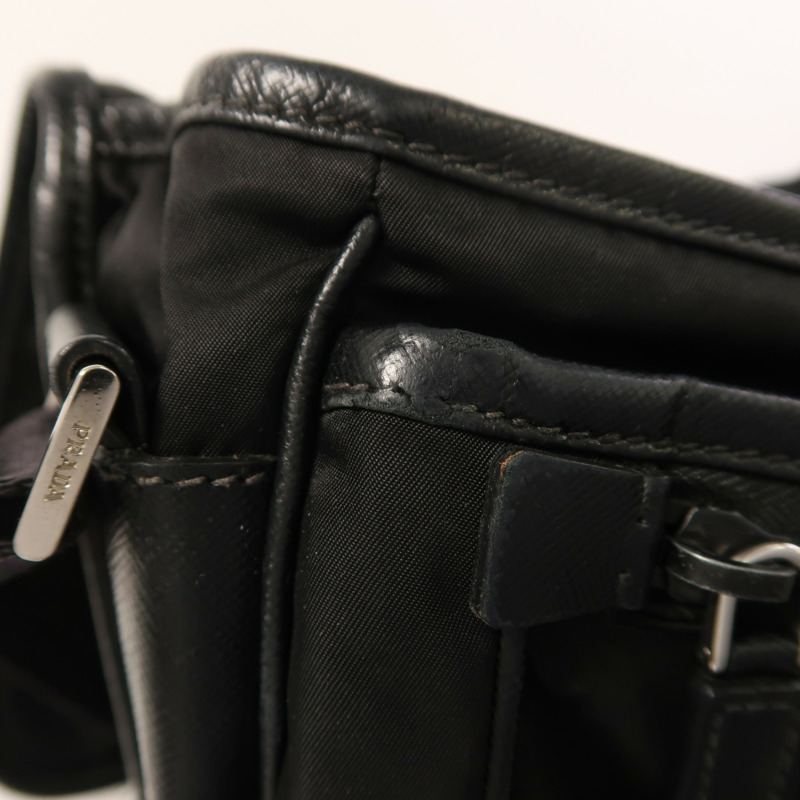 PRADA 尼龍Messenger Bag銀扣肩背袋-20
