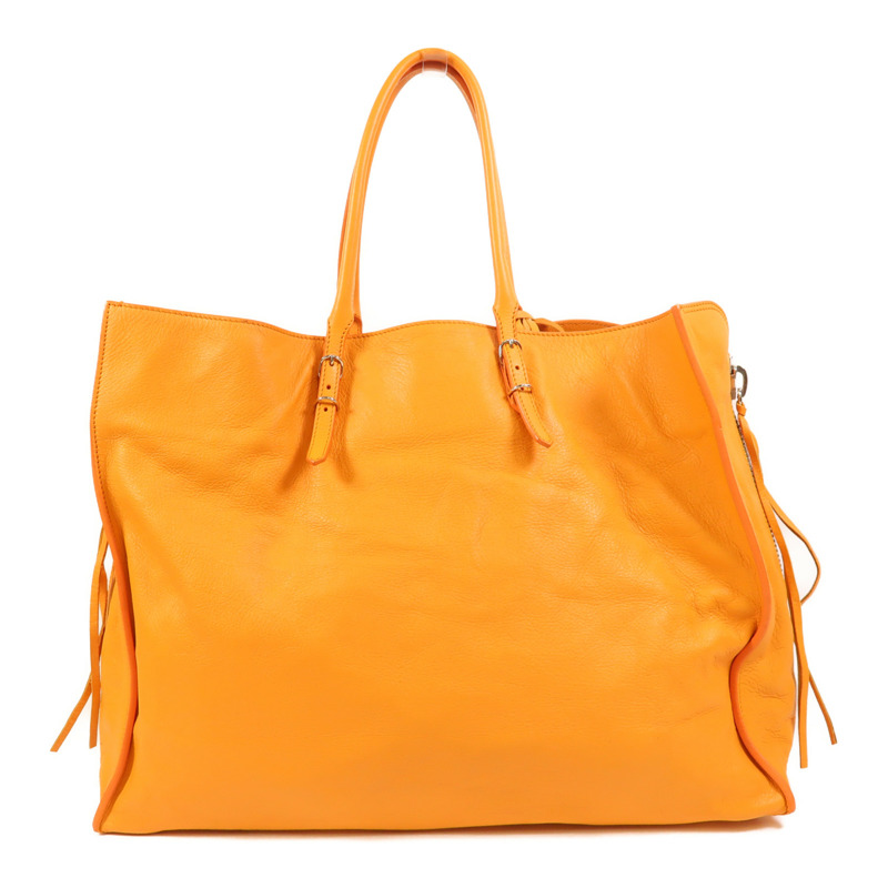 BALENCIAGA 牛皮皮革Papier A4銀扣手挽袋-1