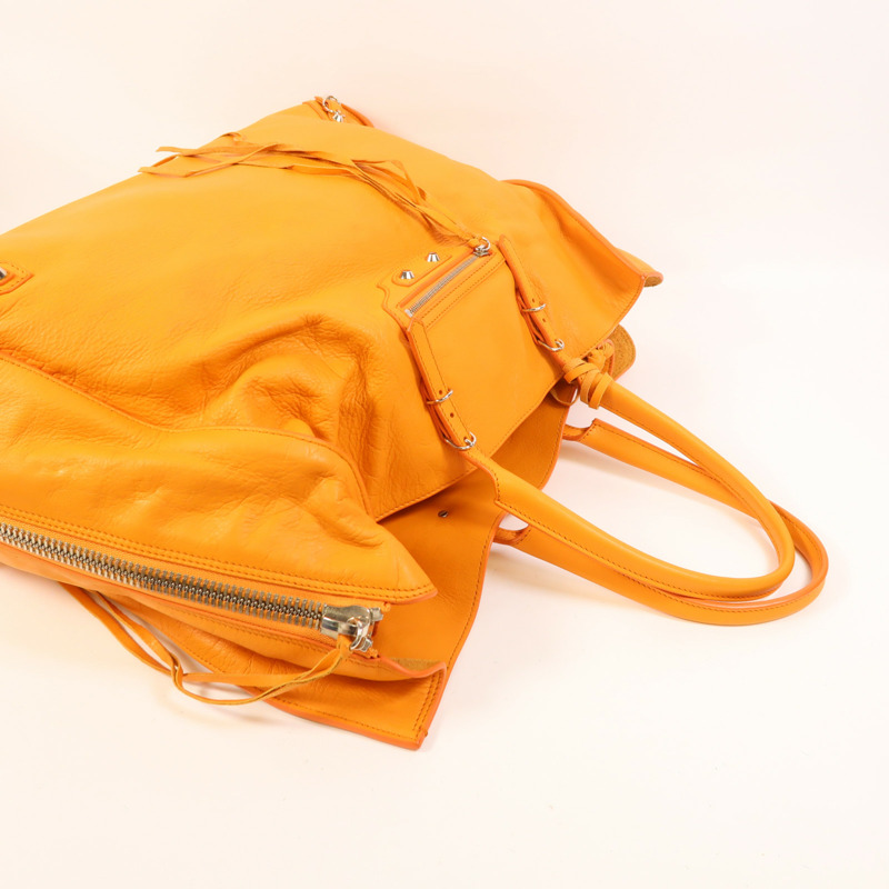 BALENCIAGA 牛皮皮革Papier A4銀扣手挽袋-7