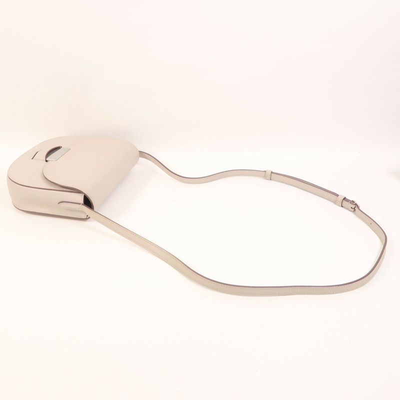 CELINE 牛皮皮革Trotteur銀扣肩背袋-8