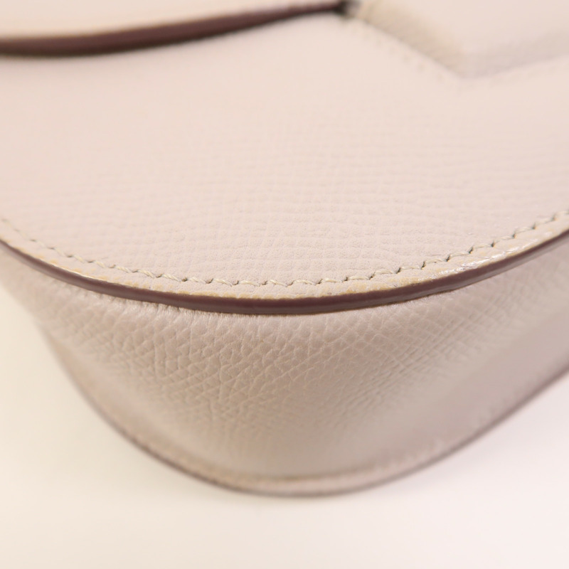 CELINE 牛皮皮革Trotteur銀扣肩背袋-11