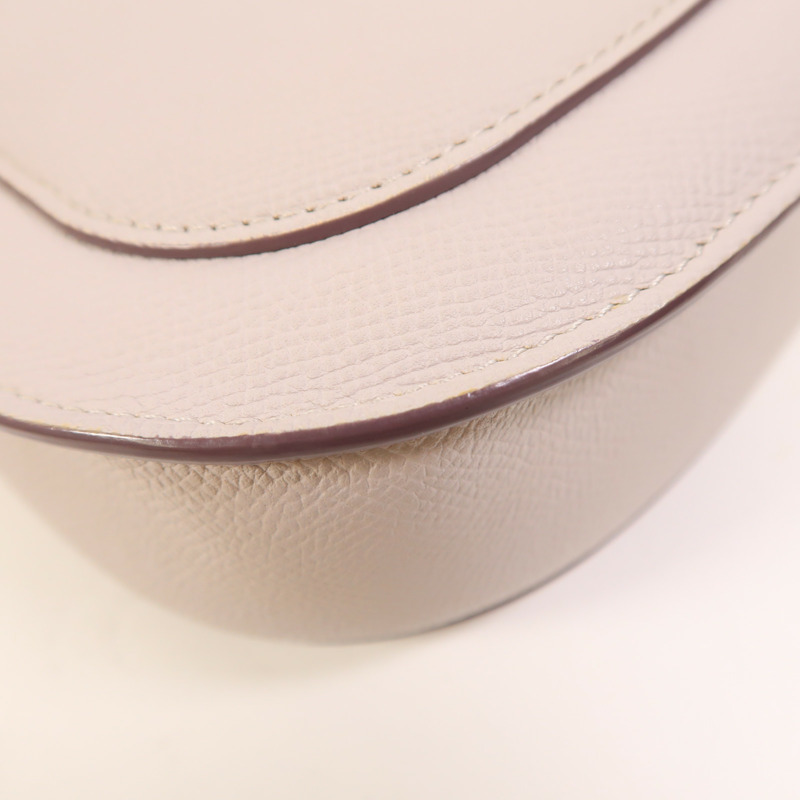 CELINE 牛皮皮革Trotteur銀扣肩背袋-13