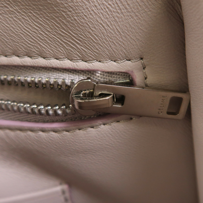 CELINE 牛皮皮革Trotteur銀扣肩背袋-15
