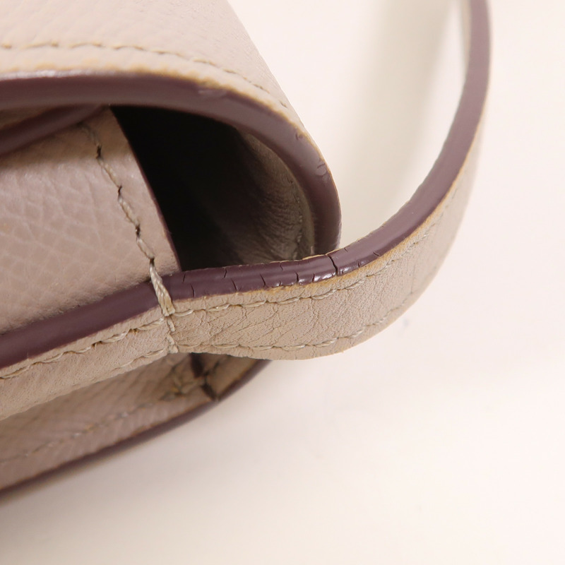 CELINE 牛皮皮革Trotteur銀扣肩背袋-19