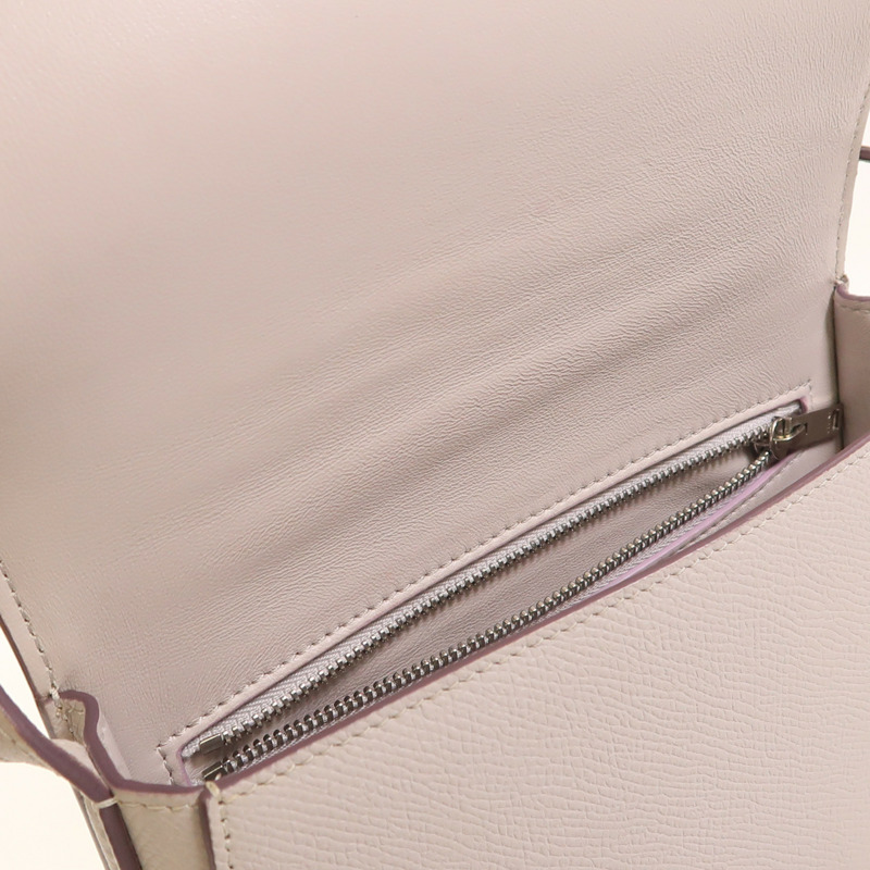 CELINE 牛皮皮革Trotteur銀扣肩背袋-22