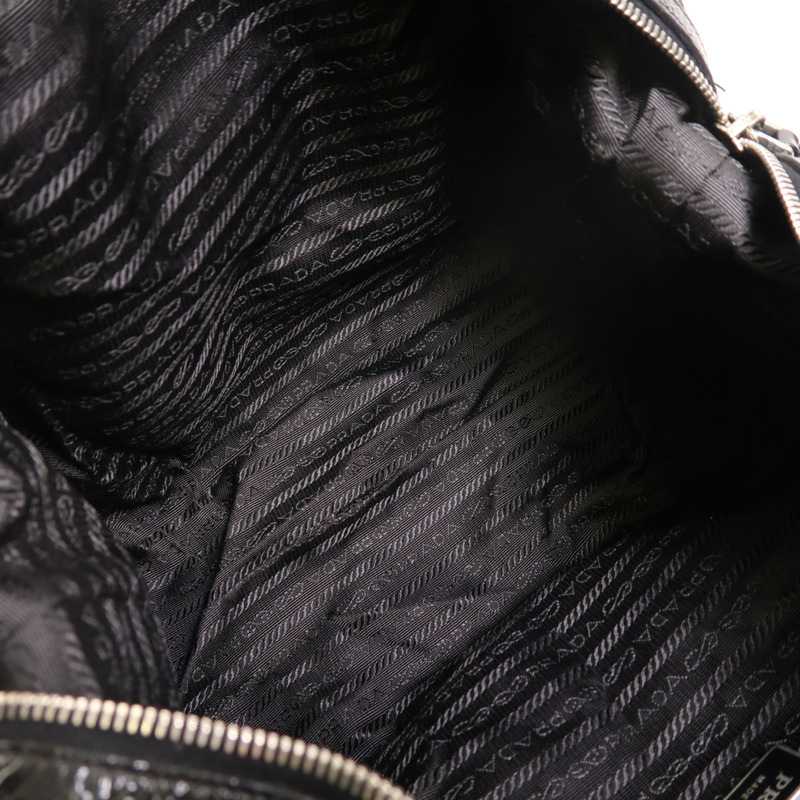 PRADA 尼龍2 Way Shoulder銀扣手挽肩背兩用袋-4