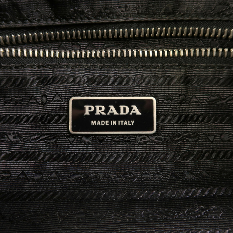 PRADA 尼龍2 Way Shoulder銀扣手挽肩背兩用袋-5