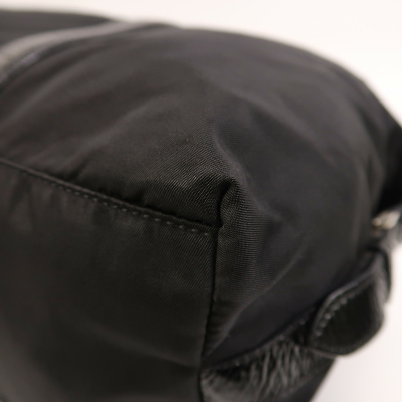 PRADA 尼龍2 Way Shoulder銀扣手挽肩背兩用袋-9