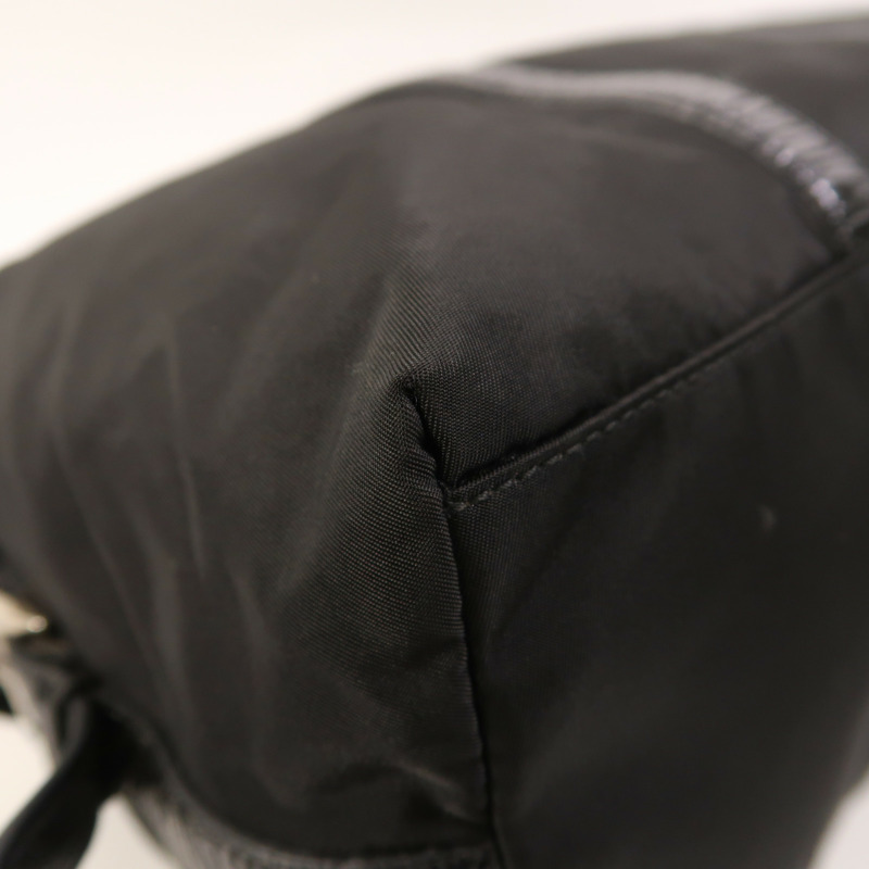 PRADA 尼龍2 Way Shoulder銀扣手挽肩背兩用袋-10