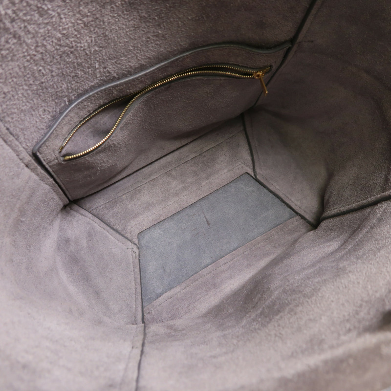 CELINE 牛皮皮革Sangle Bucket Large金扣肩背袋-4