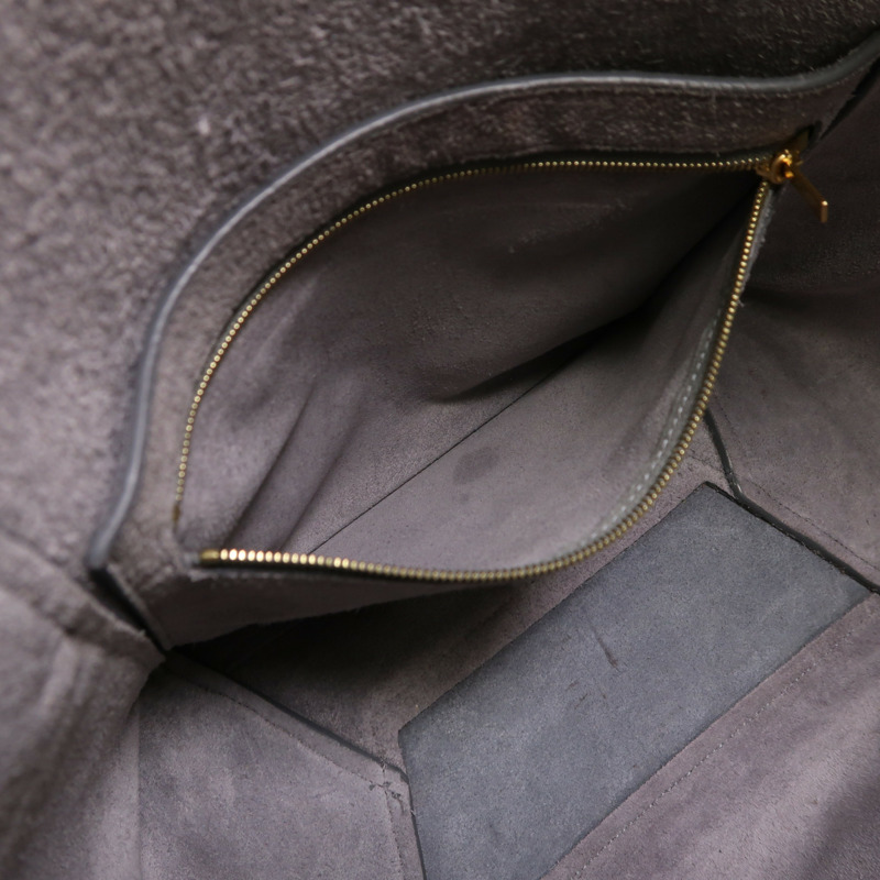 CELINE 牛皮皮革Sangle Bucket Large金扣肩背袋-5