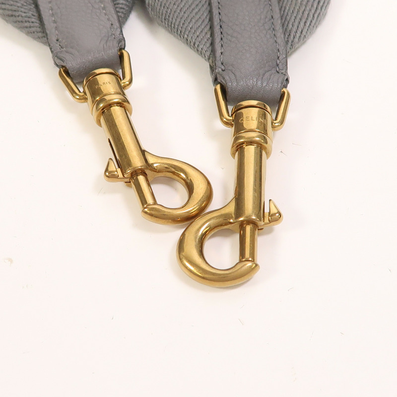 CELINE 牛皮皮革Sangle Bucket Large金扣肩背袋-16