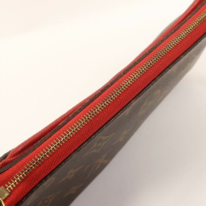 LOUIS VUITTON Monogram Pallas Clutch金扣鏈帶手挽肩背兩用袋-16