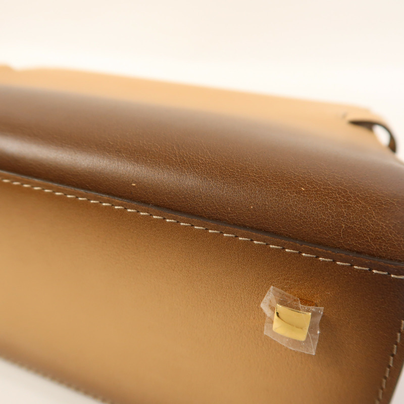 Delvaux 牛皮皮革Tempete MM金扣手挽肩背兩用袋-13