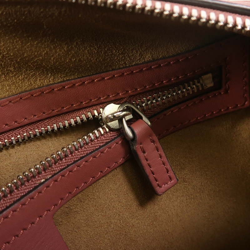 GUCCI 塗層帆布Boston Bag銀扣波士頓包-16