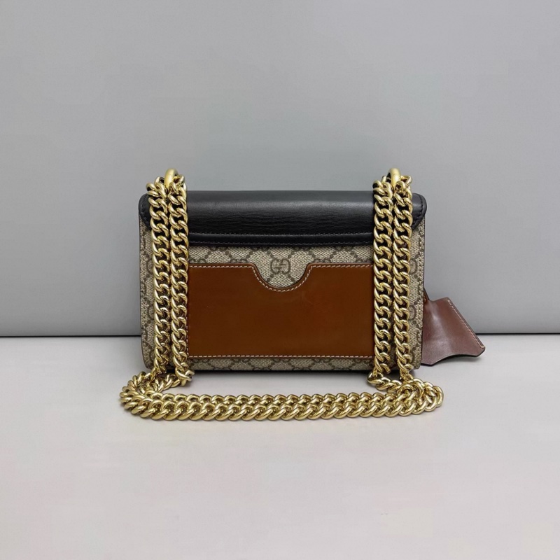 Gucci古馳Padlock小號老花黑蓋月光寶盒-1