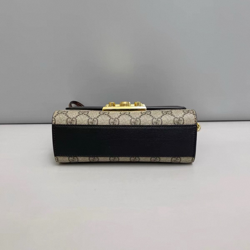 Gucci古馳Padlock小號老花黑蓋月光寶盒-3