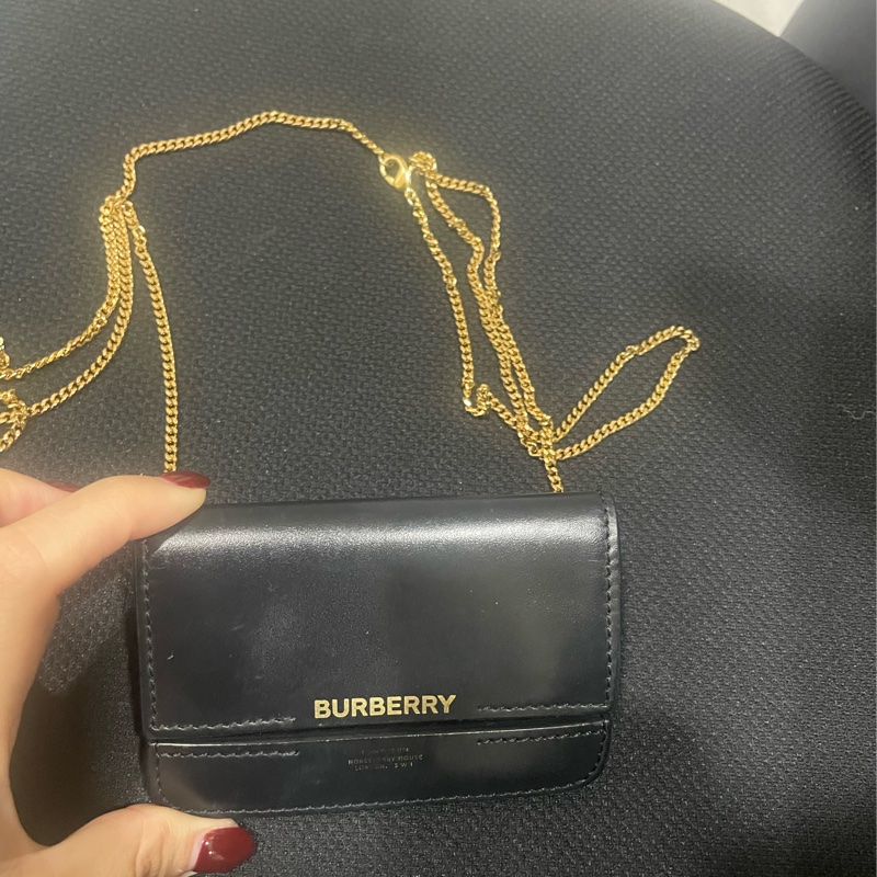 Burberry horseferry 可背式 卡包（五金極新）-1