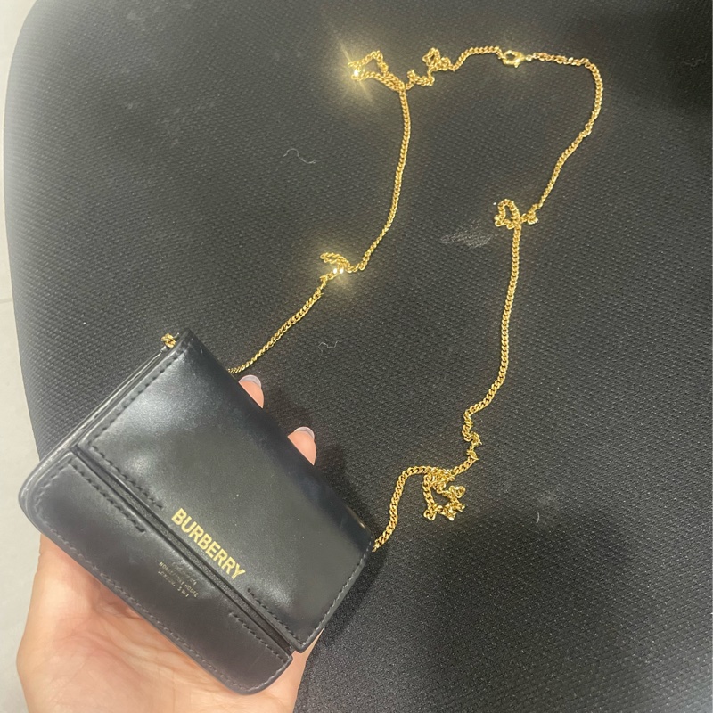 Burberry horseferry 可背式 卡包（五金極新）-5