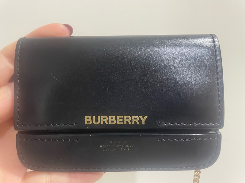 Burberry horseferry 可背式 卡包（五金極新）-6