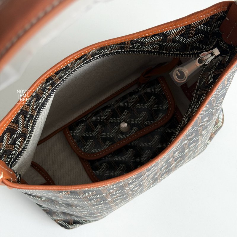 詢問度超高💖 全新有購證😍 Goyard 戈雅 Mini Hobo 棕-3