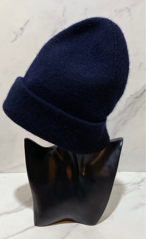 HERMES 愛馬仕LISA SLALOM 藏藍色毛帽-2
