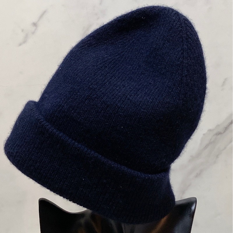 HERMES 愛馬仕LISA SLALOM 藏藍色毛帽-8