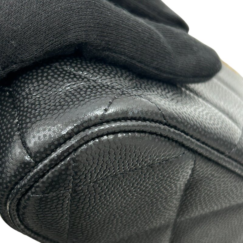 CHANEL 香奈兒 翻蓋釦包 造型鍊帶肩背包 牛皮 黑色 金扣-5