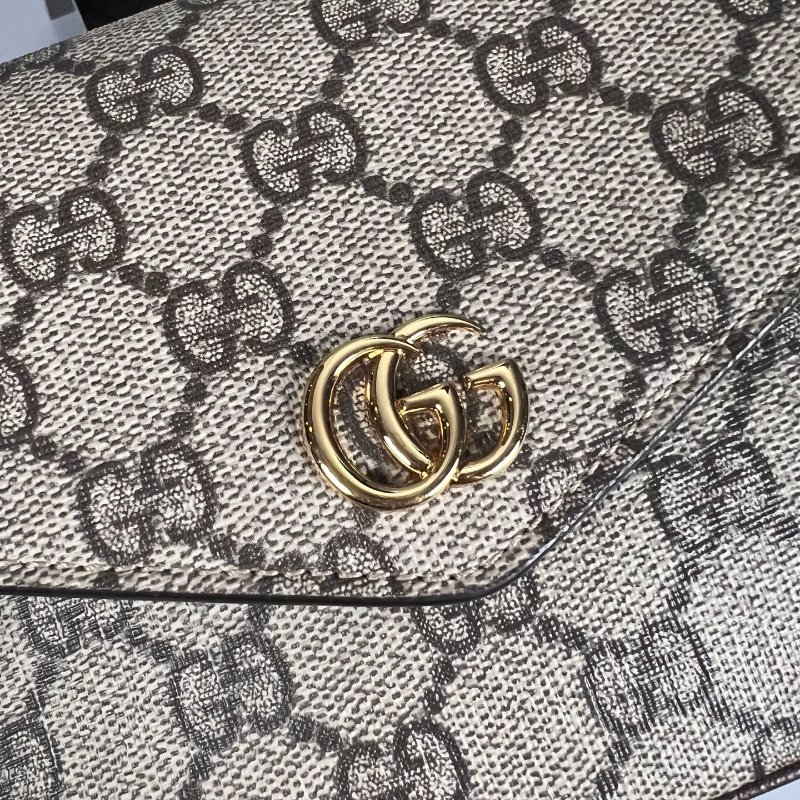 GUCCI 764961 老花翻蓋肩背包-7