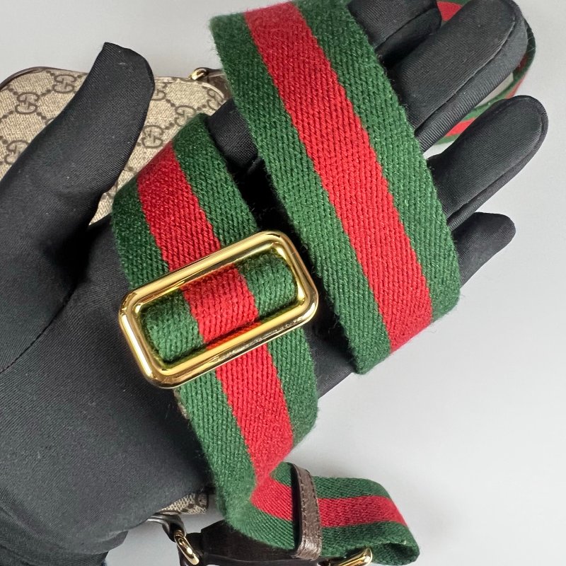 GUCCI 764961 老花翻蓋肩背包-9